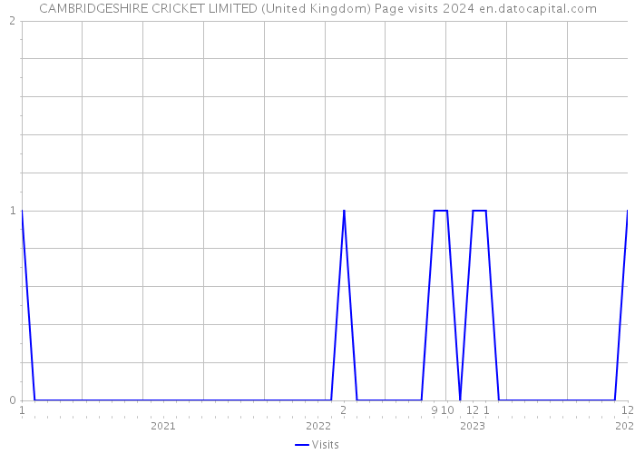 CAMBRIDGESHIRE CRICKET LIMITED (United Kingdom) Page visits 2024 