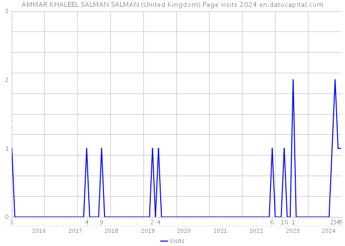 AMMAR KHALEEL SALMAN SALMAN (United Kingdom) Page visits 2024 