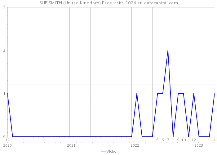 SUE SMITH (United Kingdom) Page visits 2024 