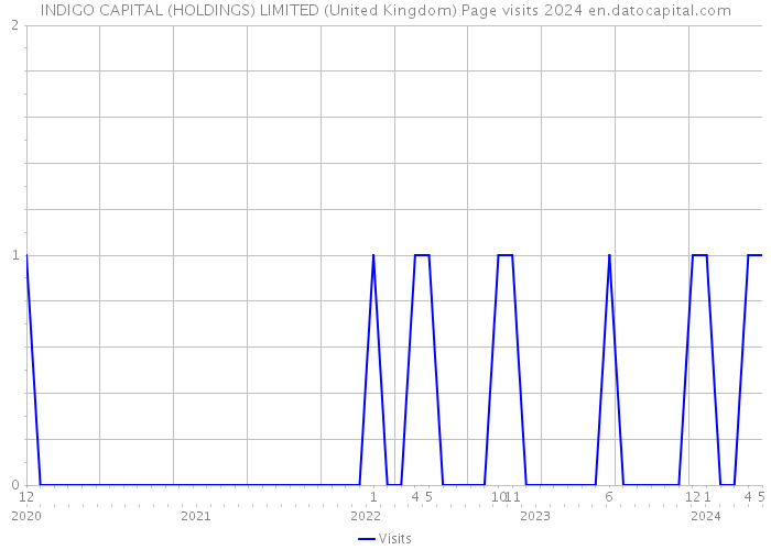 INDIGO CAPITAL (HOLDINGS) LIMITED (United Kingdom) Page visits 2024 