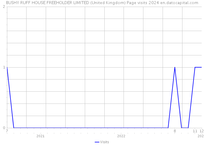 BUSHY RUFF HOUSE FREEHOLDER LIMITED (United Kingdom) Page visits 2024 
