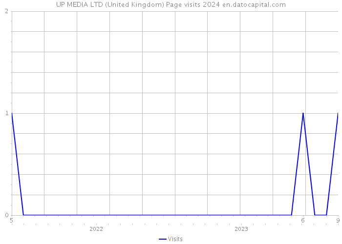 UP MEDIA LTD (United Kingdom) Page visits 2024 