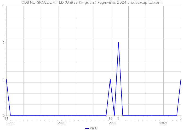 ODB NETSPACE LIMITED (United Kingdom) Page visits 2024 
