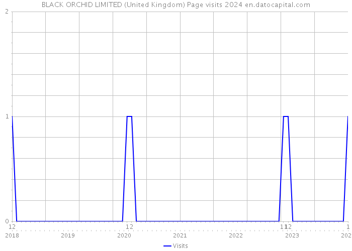 BLACK ORCHID LIMITED (United Kingdom) Page visits 2024 