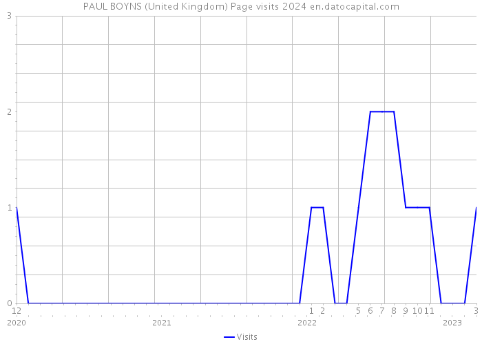 PAUL BOYNS (United Kingdom) Page visits 2024 