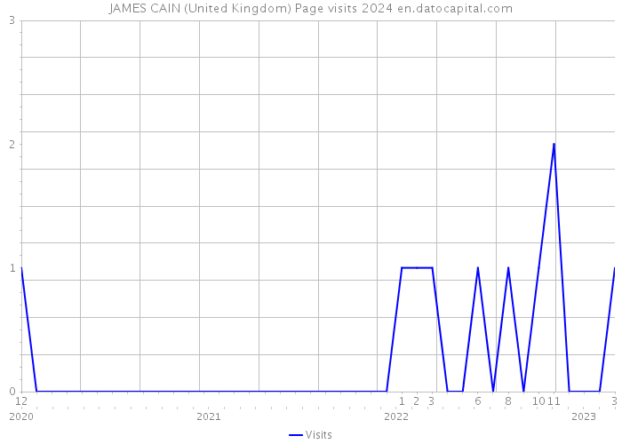 JAMES CAIN (United Kingdom) Page visits 2024 