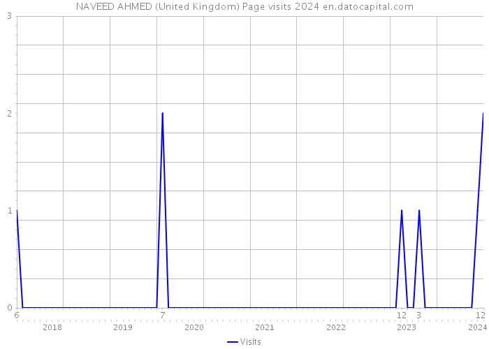 NAVEED AHMED (United Kingdom) Page visits 2024 