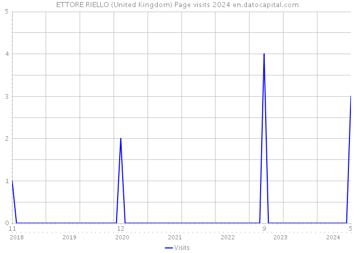 ETTORE RIELLO (United Kingdom) Page visits 2024 