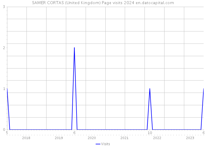 SAMER CORTAS (United Kingdom) Page visits 2024 