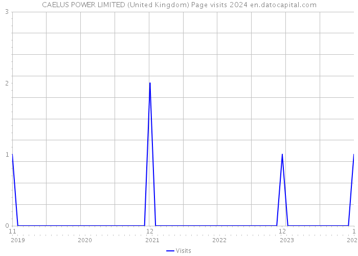 CAELUS POWER LIMITED (United Kingdom) Page visits 2024 