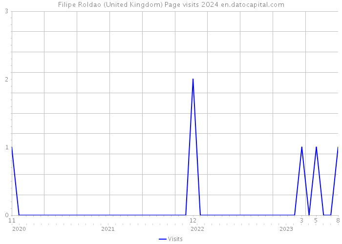 Filipe Roldao (United Kingdom) Page visits 2024 
