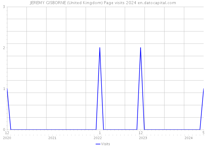 JEREMY GISBORNE (United Kingdom) Page visits 2024 