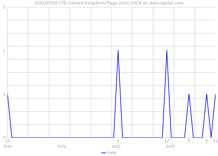 SOLUZIONI LTD (United Kingdom) Page visits 2024 