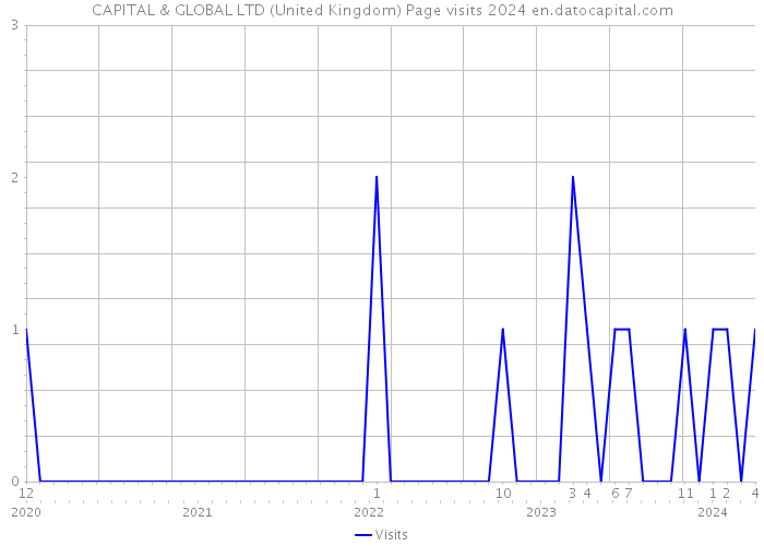 CAPITAL & GLOBAL LTD (United Kingdom) Page visits 2024 