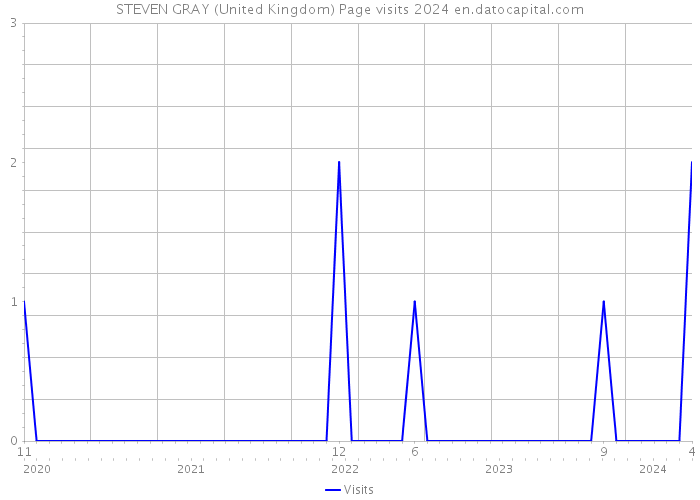 STEVEN GRAY (United Kingdom) Page visits 2024 