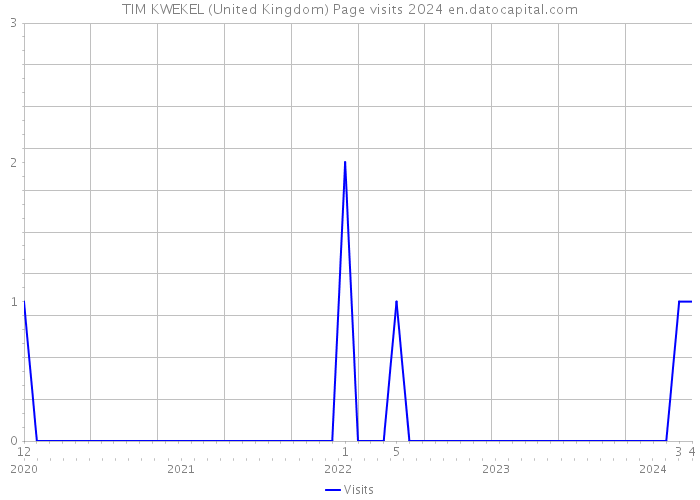 TIM KWEKEL (United Kingdom) Page visits 2024 