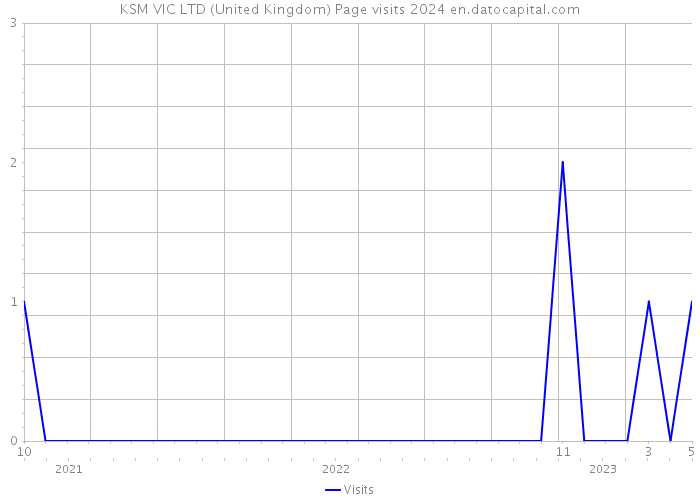 KSM VIC LTD (United Kingdom) Page visits 2024 