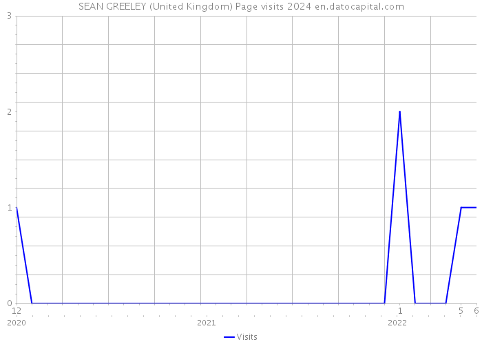 SEAN GREELEY (United Kingdom) Page visits 2024 