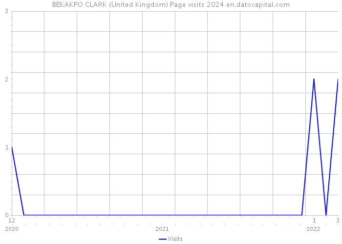 BEKAKPO CLARK (United Kingdom) Page visits 2024 