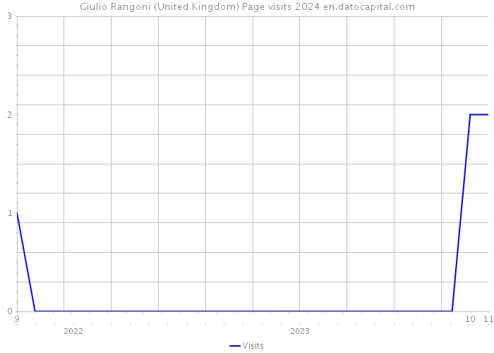 Giulio Rangoni (United Kingdom) Page visits 2024 