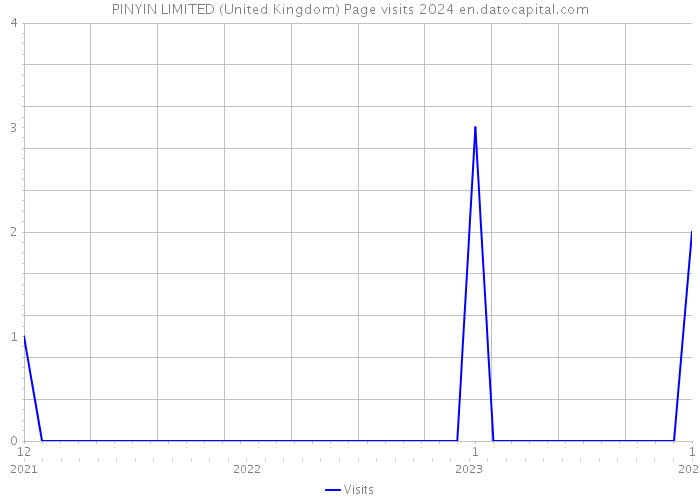 PINYIN LIMITED (United Kingdom) Page visits 2024 