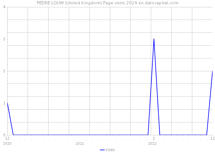 PEDRE LOUW (United Kingdom) Page visits 2024 