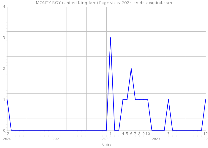 MONTY ROY (United Kingdom) Page visits 2024 