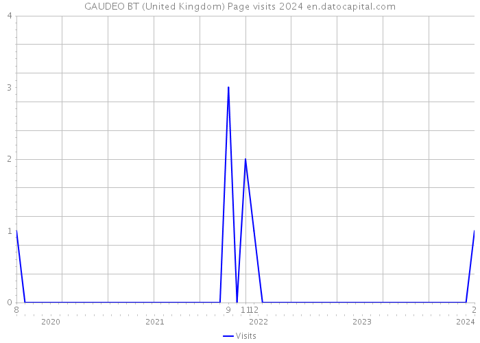 GAUDEO BT (United Kingdom) Page visits 2024 