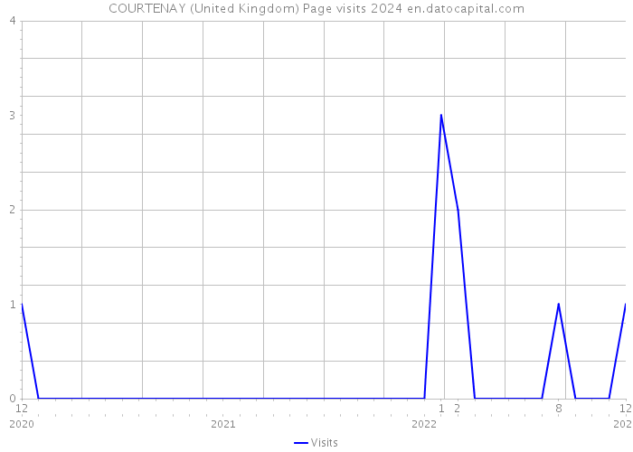 COURTENAY (United Kingdom) Page visits 2024 