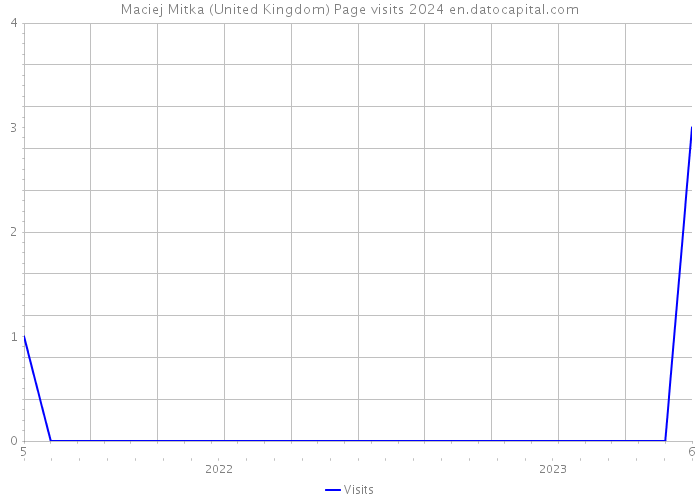 Maciej Mitka (United Kingdom) Page visits 2024 