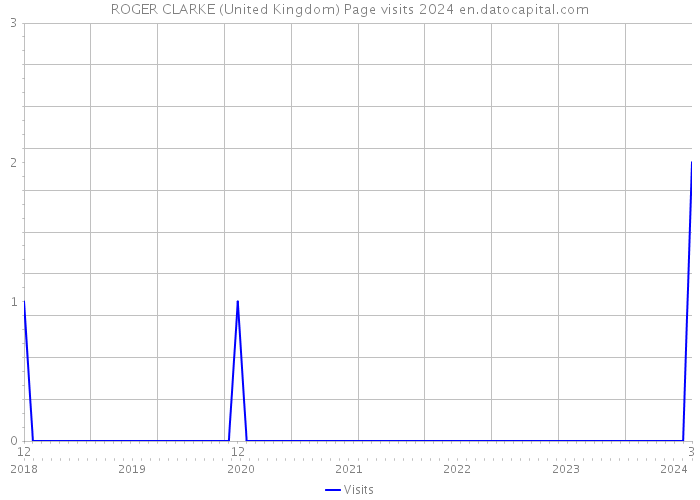 ROGER CLARKE (United Kingdom) Page visits 2024 