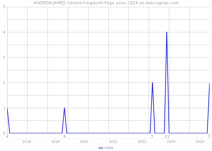 ANDREW JAMES (United Kingdom) Page visits 2024 