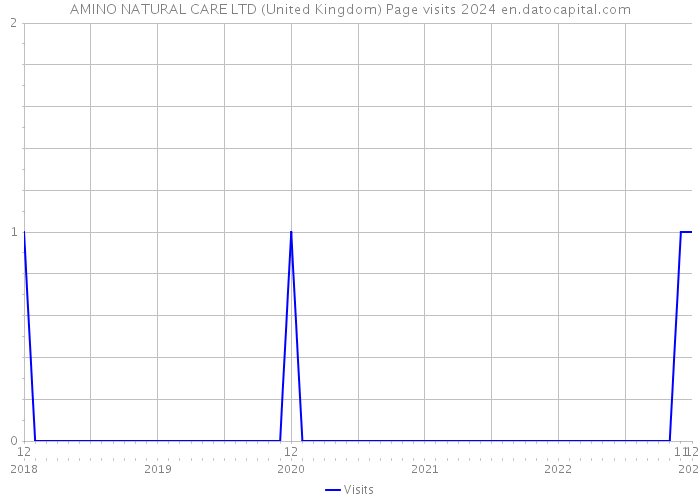 AMINO NATURAL CARE LTD (United Kingdom) Page visits 2024 