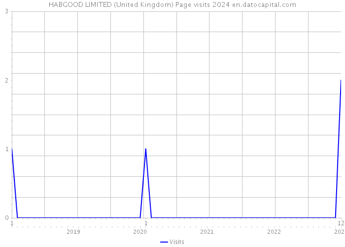 HABGOOD LIMITED (United Kingdom) Page visits 2024 