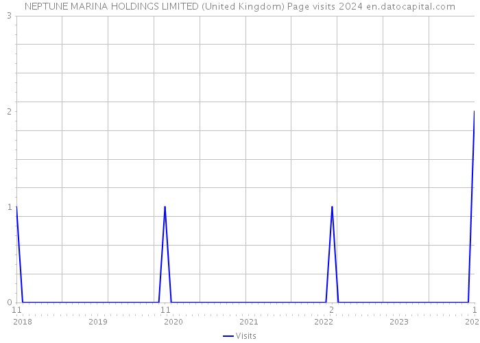 NEPTUNE MARINA HOLDINGS LIMITED (United Kingdom) Page visits 2024 