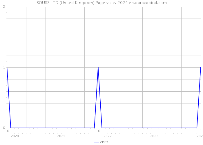 SOUSS LTD (United Kingdom) Page visits 2024 