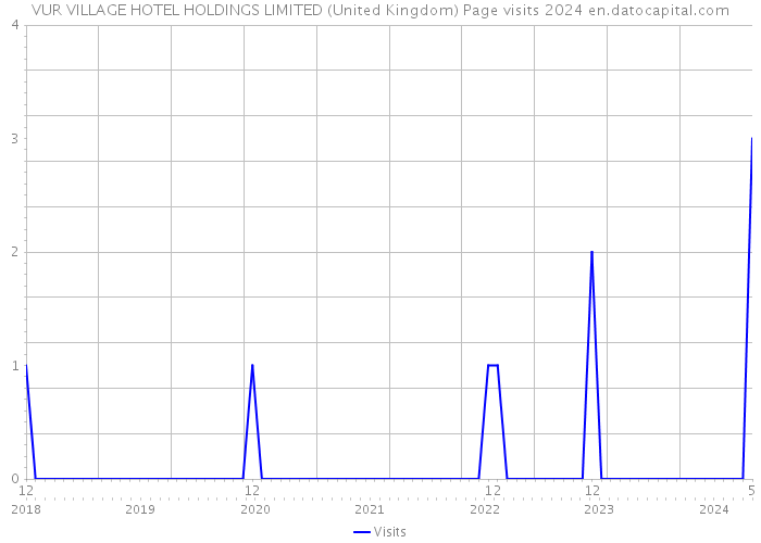 VUR VILLAGE HOTEL HOLDINGS LIMITED (United Kingdom) Page visits 2024 