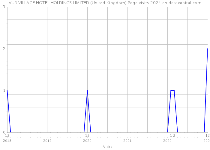 VUR VILLAGE HOTEL HOLDINGS LIMITED (United Kingdom) Page visits 2024 