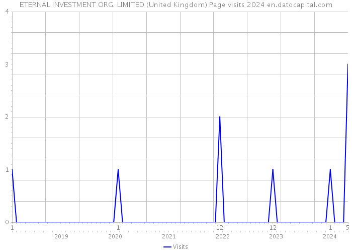 ETERNAL INVESTMENT ORG. LIMITED (United Kingdom) Page visits 2024 