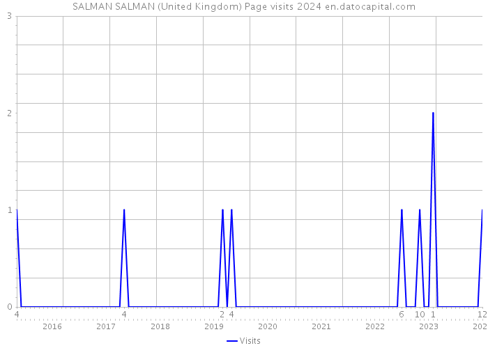 SALMAN SALMAN (United Kingdom) Page visits 2024 