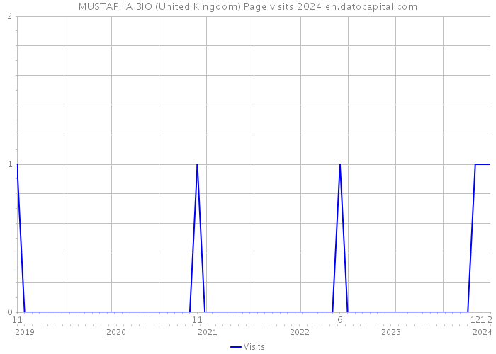 MUSTAPHA BIO (United Kingdom) Page visits 2024 