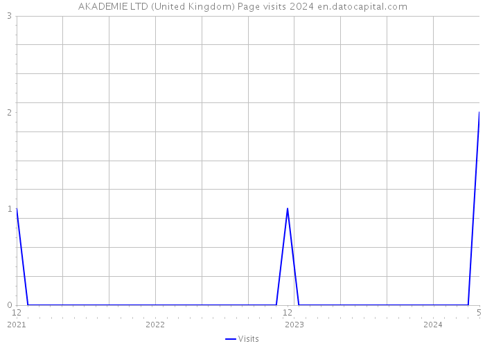 AKADEMIE LTD (United Kingdom) Page visits 2024 