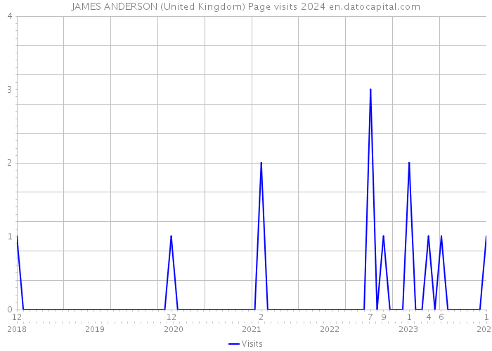 JAMES ANDERSON (United Kingdom) Page visits 2024 