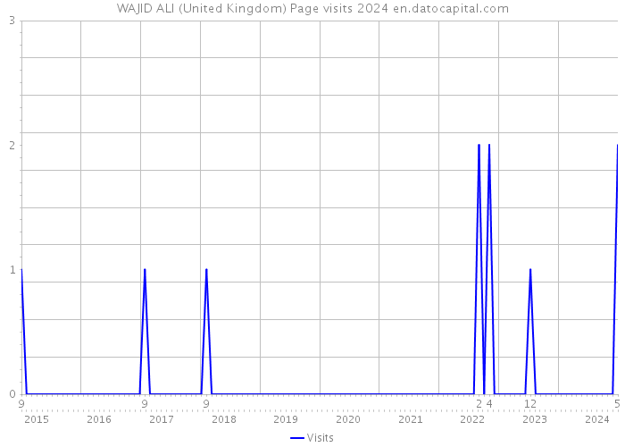 WAJID ALI (United Kingdom) Page visits 2024 