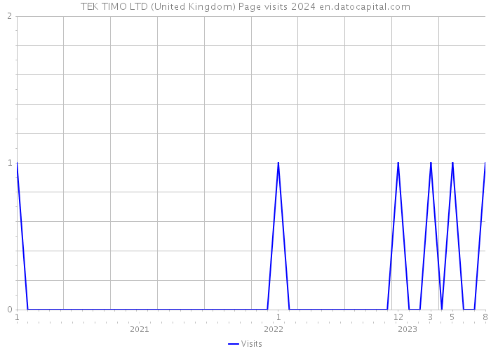 TEK TIMO LTD (United Kingdom) Page visits 2024 
