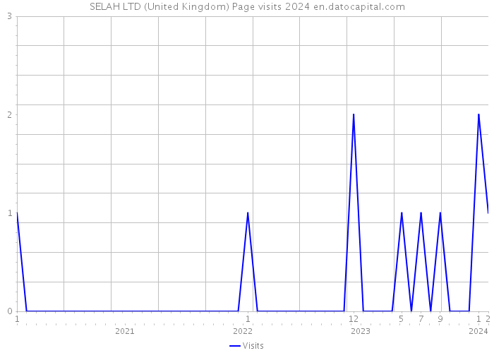 SELAH LTD (United Kingdom) Page visits 2024 