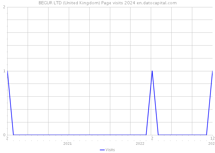 BEGUR LTD (United Kingdom) Page visits 2024 