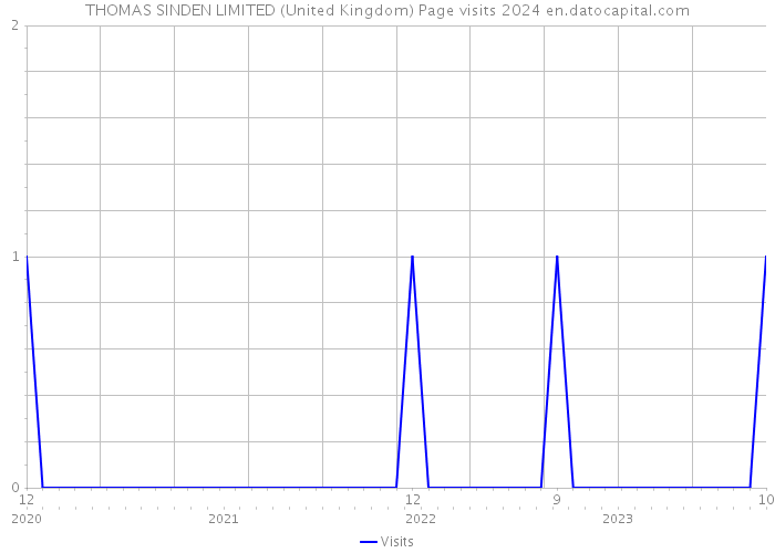 THOMAS SINDEN LIMITED (United Kingdom) Page visits 2024 