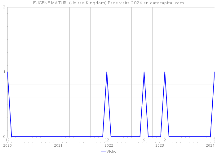 EUGENE MATURI (United Kingdom) Page visits 2024 