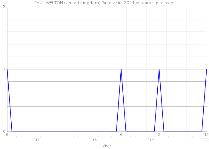 PAUL WELTON (United Kingdom) Page visits 2024 